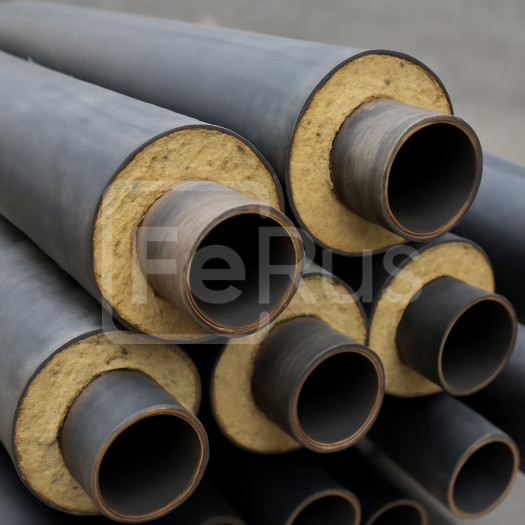 Труба бесшовная в базальтовой изоляции 57х3,5 мм 09Г2С ГОСТ 8732-78